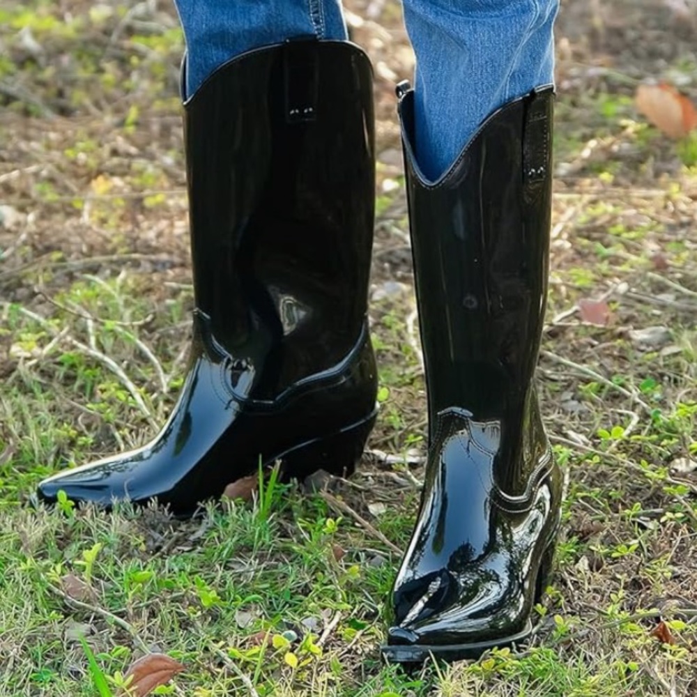 Mid Calf waterproof Boots Sz. 7 Narrow Black